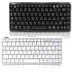 [QSENN] 유선 미니키보드, GP-K7000 [블랙/USB/키스킨포함]